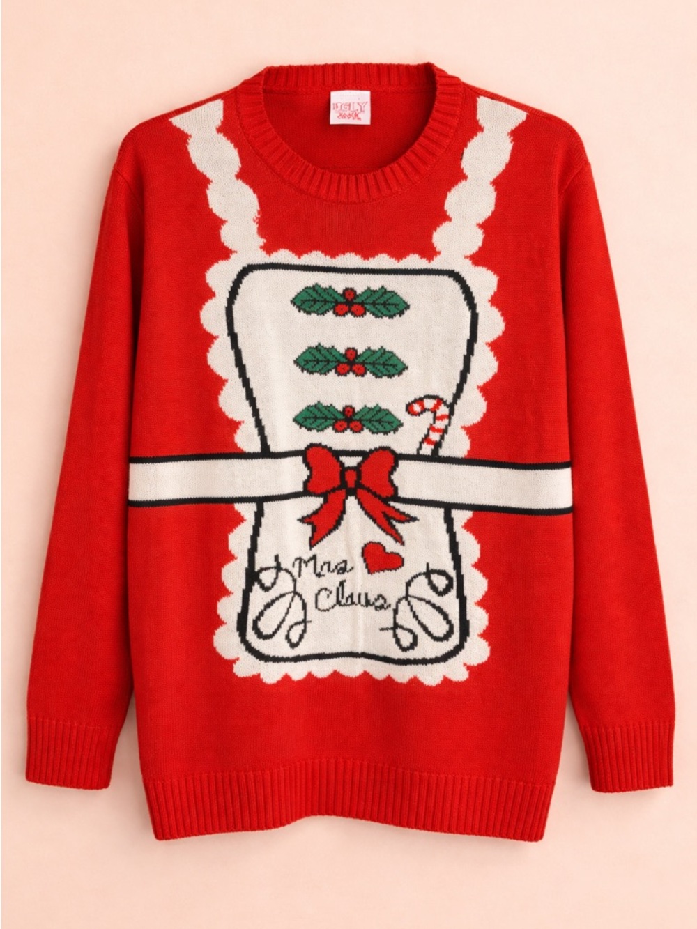 RED MRS. CLAUSE UGLY CHRISTMAS SWEATER